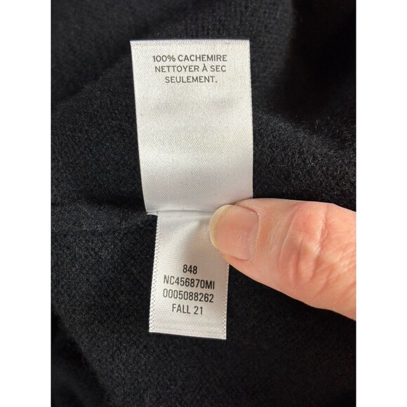 Nordstrom Turtleneck Sweater Black Medium Long Sleeve Soft Stretch Quiet Luxury - Picture 8 of 9